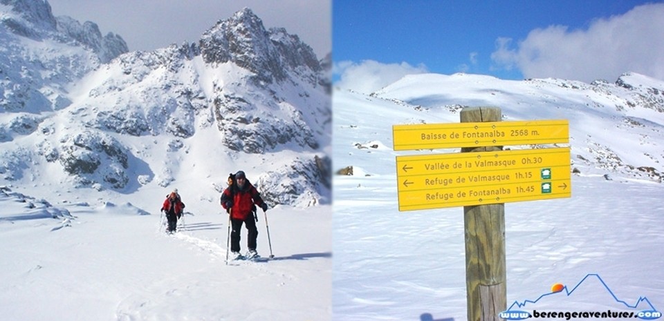 snow shoeing mont bego