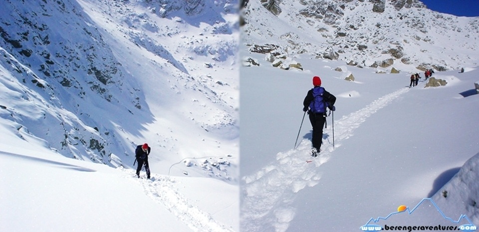 snowshoeing la brigue tende