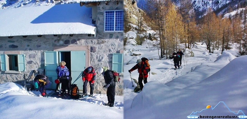 snowshoeing vallee de la roya